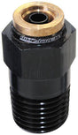 Aeroflow 120 Series Straight 1/4" NPT to 1/4" Push to Connect Fitting (AF121-04BLK) AF121-04BLK