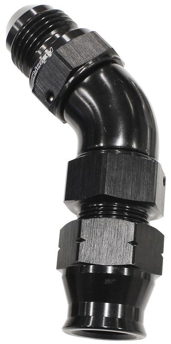 Aeroflow 45° Tube to Male AN Adapter 3/4"to -12AN (AF128-12BLK)