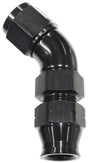 Aeroflow 45° Tube to Female AN Adapter 1/2" to -8AN (AF129-08BLK) AF129-08BLK