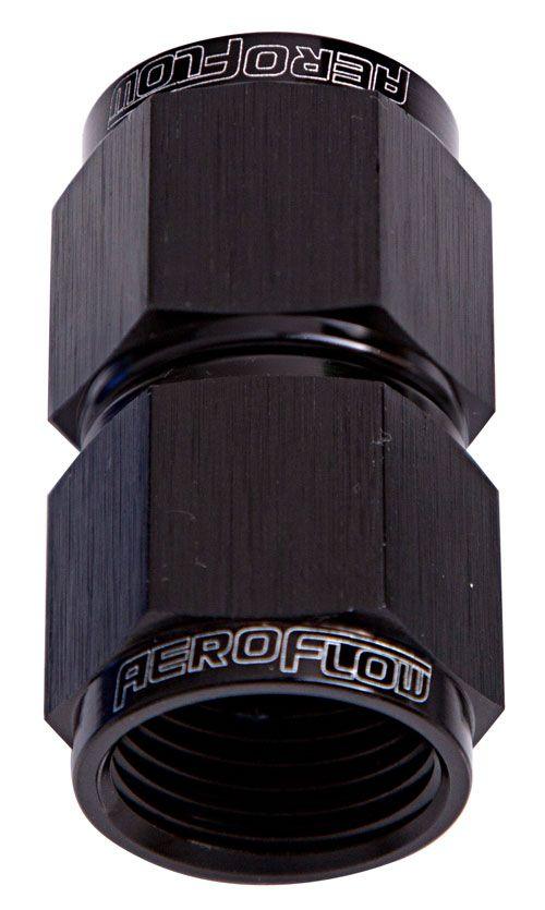 Aeroflow Straight Female Swivel Coupler -6AN (AF131-06BLK) AF131-06BLK