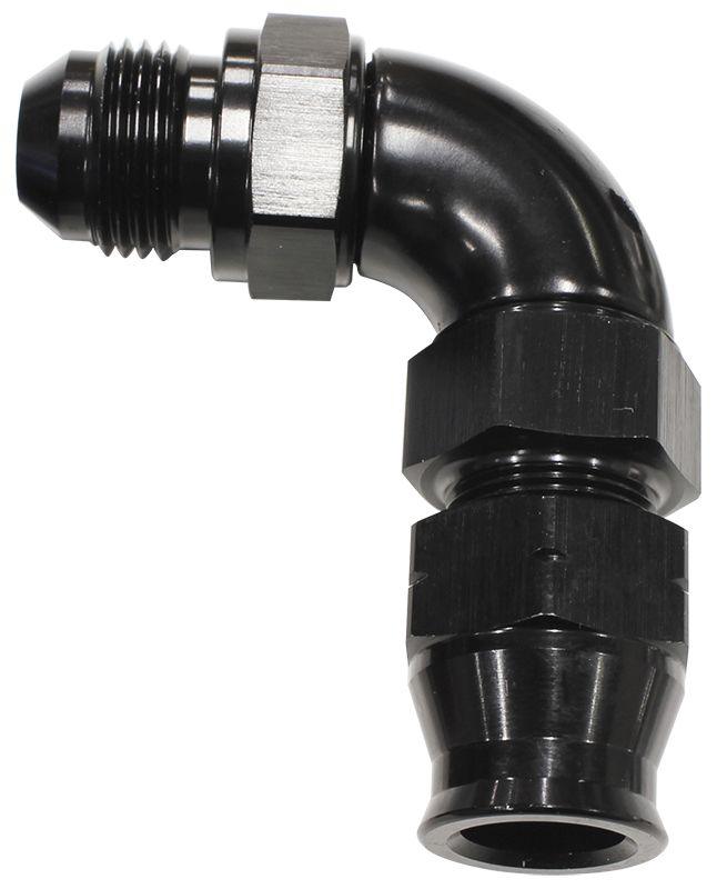 Aeroflow 90° Tube to Male AN Adapter 1/2"to -8AN (AF137-08BLK) AF137-08BLK