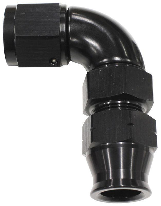 Aeroflow 90° Tube to Female AN Adapter 1/4"to -4AN (AF139-04BLK)