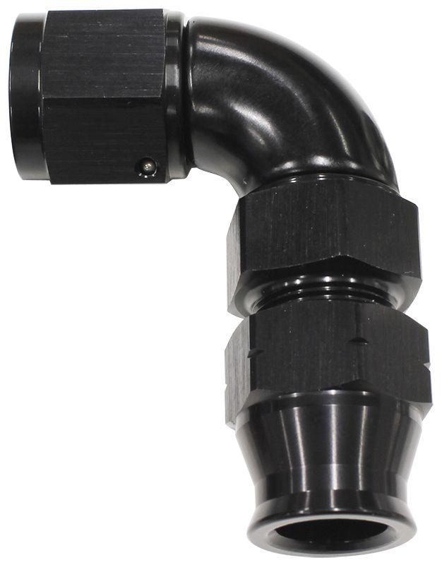 Aeroflow 90° Tube to Female AN Adapter 1/2"to -8AN (AF139-08BLK) AF139-08BLK