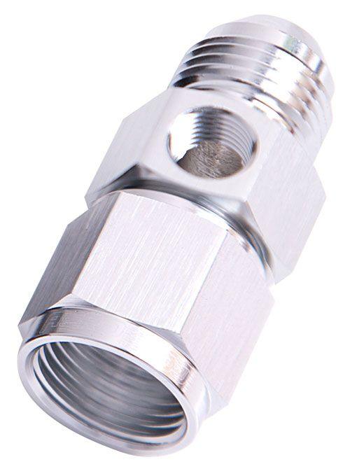 Aeroflow Straight -3AN Female to Male with 1/8" Port (AF140-03S)