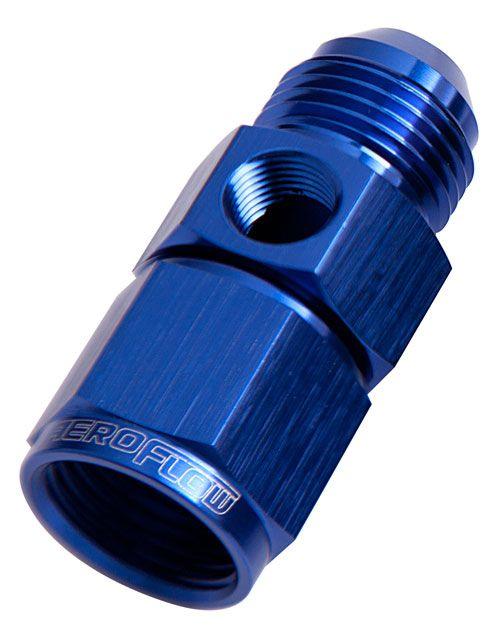 Aeroflow Straight -3AN Female to Male with 1/8" Port (AF140-03)