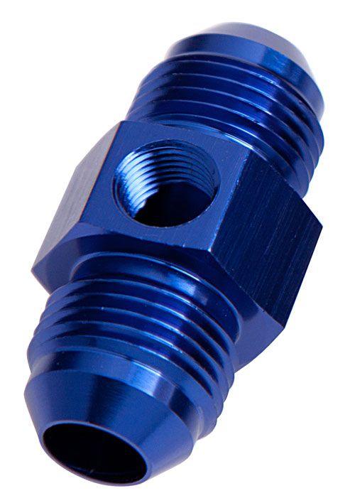 Aeroflow Straight Male Flare Union with 1/8" Port -8AN (AF141-08) AF141-08