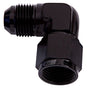 Aeroflow 90° Female/Male Flare Swivel -10AN (AF143-10BLK)