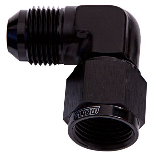 Aeroflow 90° Female/Male Flare Swivel -12AN (AF143-12BLK)