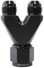 Aeroflow Billet U-Block with Female Flare (AF146-08-06BLK) AF146-08-06BLK