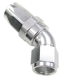 Aeroflow 150 Series Taper One-Piece Full Flow Swivel 45° Hose End -6AN (AF152-06S)