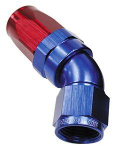 Aeroflow 150 Series Taper One-Piece Full Flow Swivel 45° Hose End -20AN (AF152-20) AF152-20