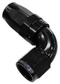 Aeroflow 150 Series Taper One-Piece Full Flow Swivel 90° Hose End -16AN (AF153-16BLK)