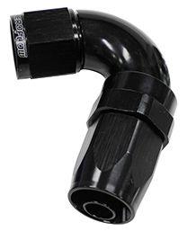 Aeroflow 150 Series Taper One-Piece Full Flow Swivel 120° Hose End -6AN (AF154-06BLK) AF154-06BLK