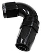 Aeroflow 150 Series Taper One-Piece Full Flow Swivel 120° Hose End -10AN (AF154-10BLK)