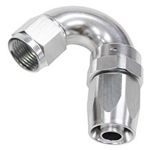 Aeroflow 150 Series Taper One-Piece Full Flow Swivel 150° Hose End -6AN (AF155-06S)