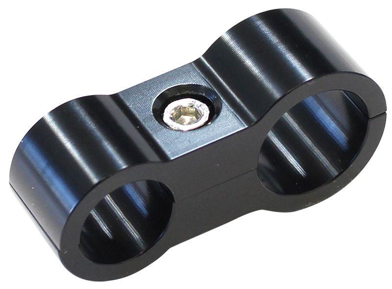Aeroflow Stepped Billet Aluminium Dual Hose Separators (AF156-07-10BLK) AF156-07-10BLK