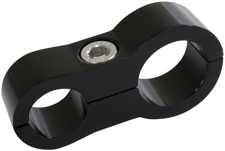 Aeroflow Stepped Billet Dual Hose Separator - Black Finish (AF156-09-12BLK) AF156-09-12BLK