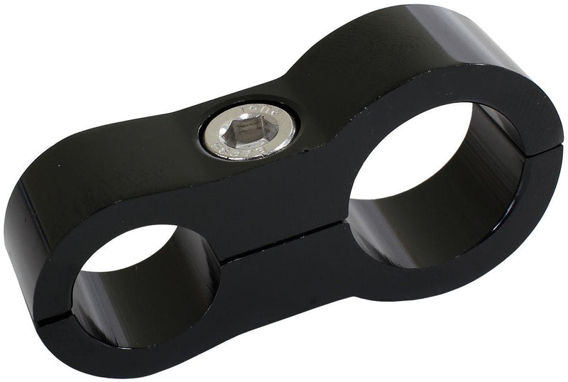 Aeroflow Stepped Billet Dual Hose Separator - Black Finish (AF156-09-12BLK) AF156-09-12BLK