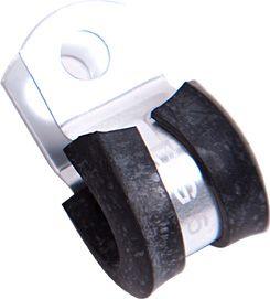Aeroflow Cushioned P-Clamps 1/2" (12.6mm)I.D - Silver Finish (AF158-08S) AF158-08S