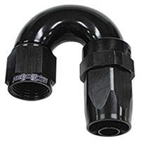 Aeroflow 150 Series Taper One-Piece Full Flow Swivel 180° Hose End -8AN (AF159-08BLK) AF159-08BLK