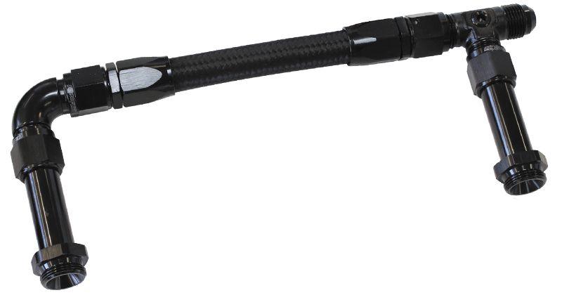 Aeroflow Carburettor Inlet Rail Kit -8AN (241mm) 4150 (AF160-08BLK) AF160-08BLK