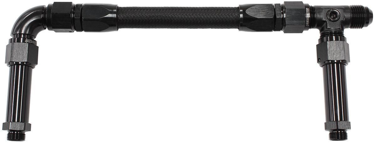 Aeroflow Carburettor Inlet Rail Kit -8AN (AF161-08BLK) AF161-08BLK
