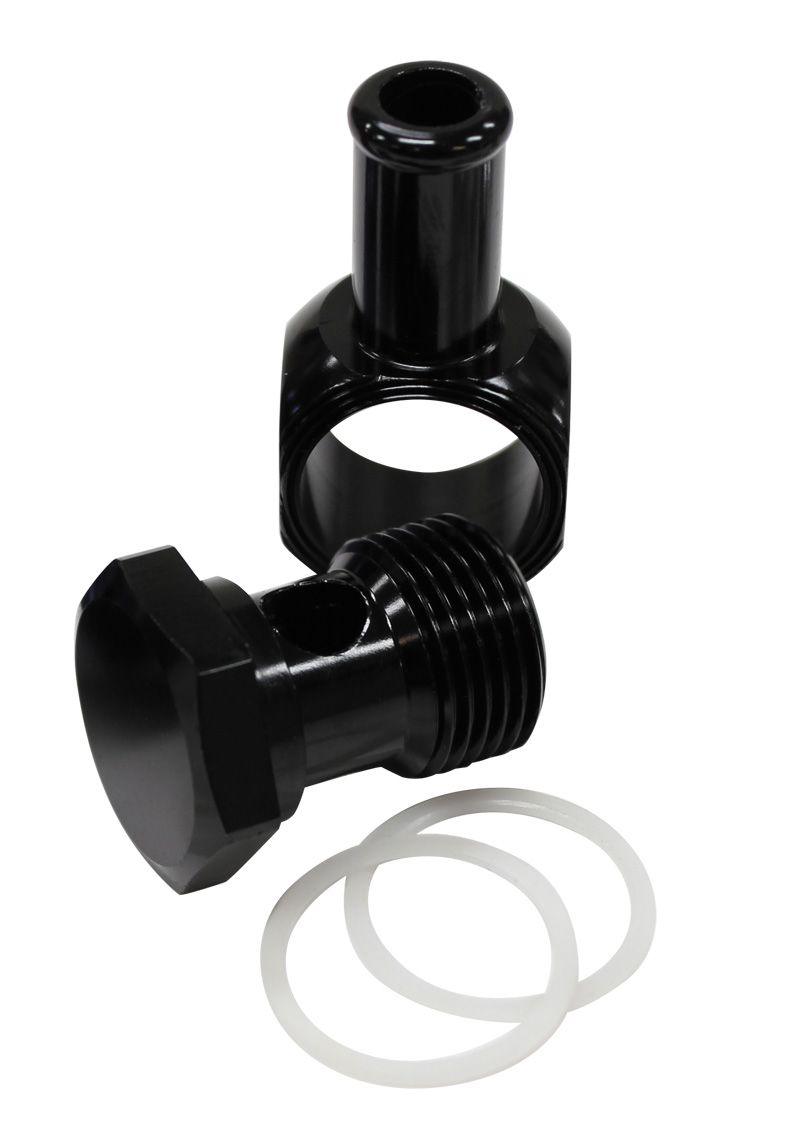 Aeroflow Alloy AN Banjo with Bolt 5/8" to 3/8 Barb (AF164-06BLK) AF164-06BLK