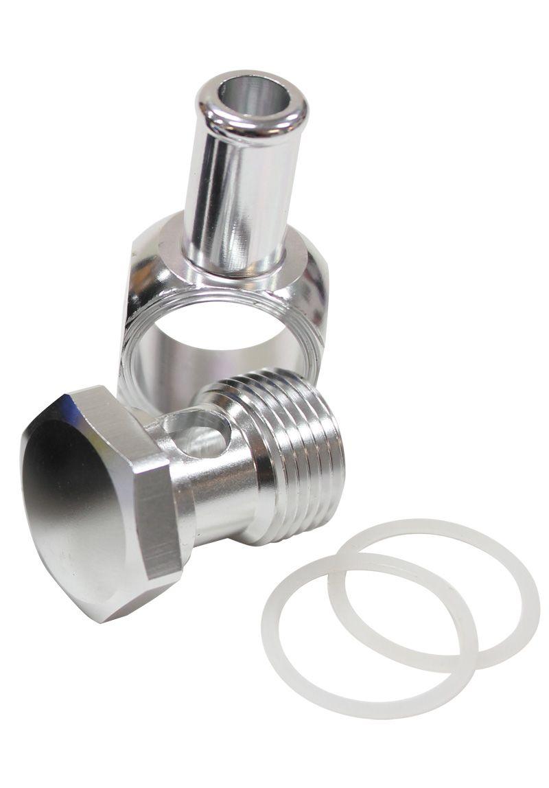 Aeroflow Alloy AN Banjo with Bolt 5/8" to 3/8 Barb (AF164-06S) AF164-06S