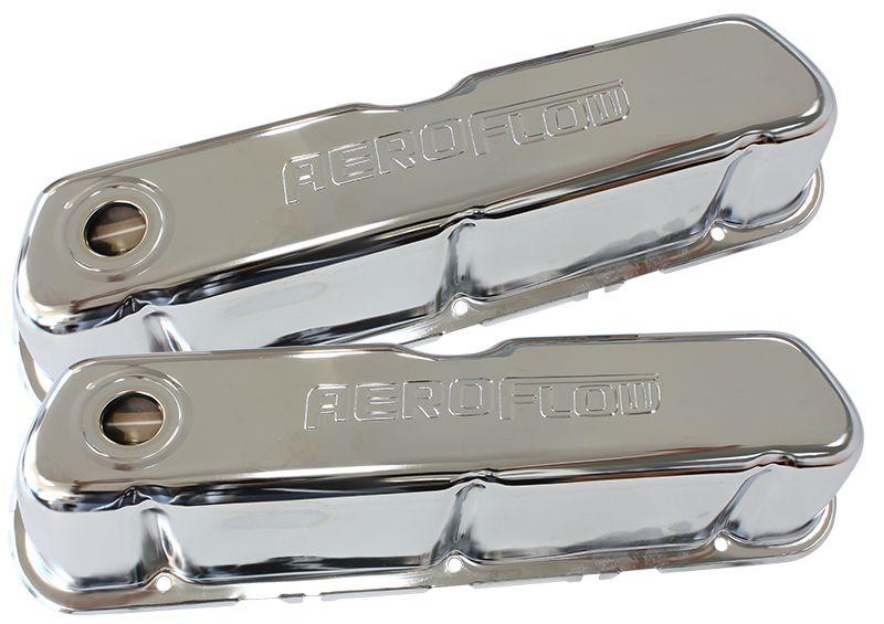 Aeroflow Chrome Steel Valve Covers (AF1821-5002) AF1821-5002