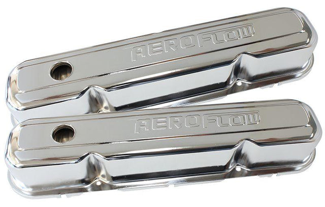 Aeroflow Chrome Steel Valve Covers (AF1821-5006) AF1821-5006