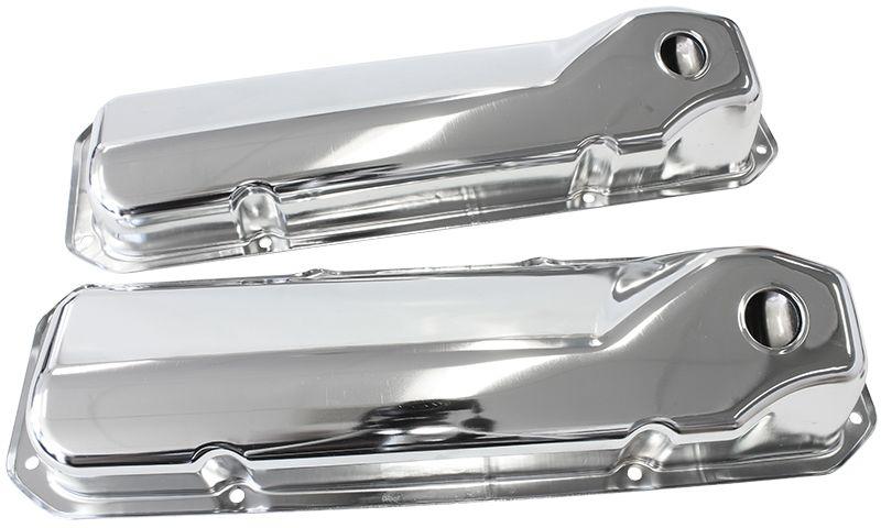 Aeroflow Chrome Steel Valve Covers (AF1821-5051) AF1821-5051