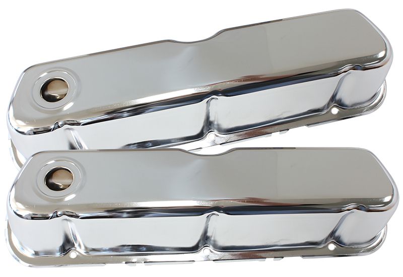 Aeroflow Chrome Steel Valve Covers (AF1821-5052)