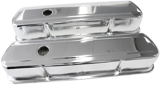 Aeroflow Chrome Steel Valve Covers (AF1821-5054) AF1821-5054