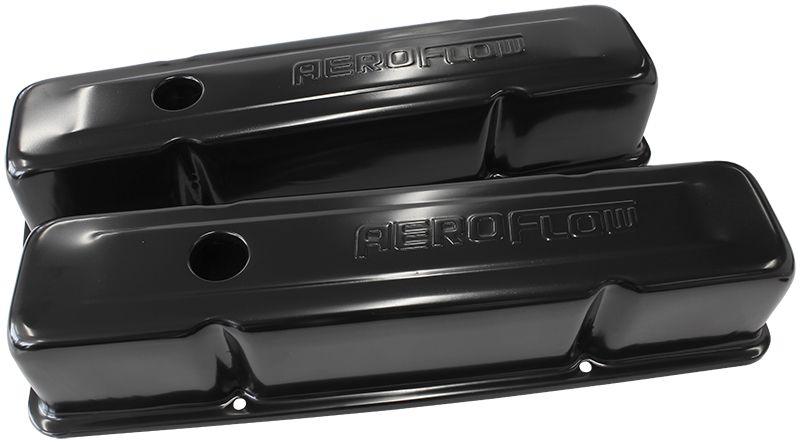 Aeroflow Black Steel Valve Covers (AF1822-5000) AF1822-5000