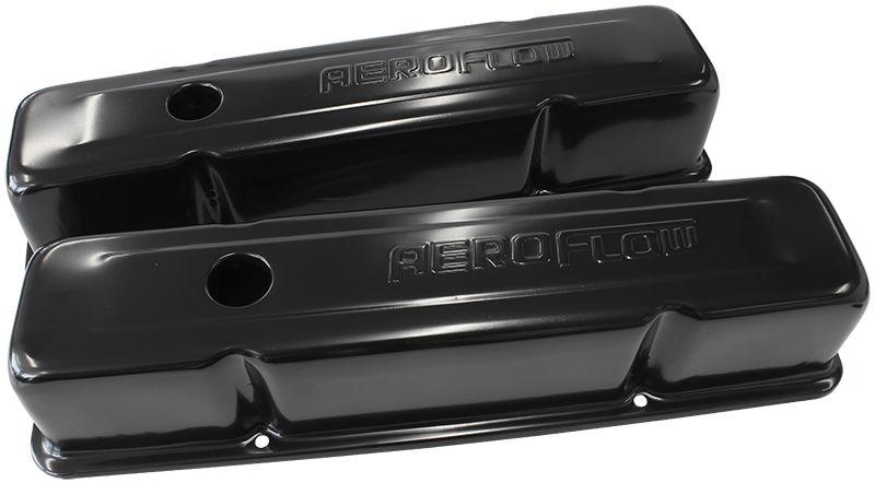 Aeroflow Black Steel Valve Covers (AF1822-5000)