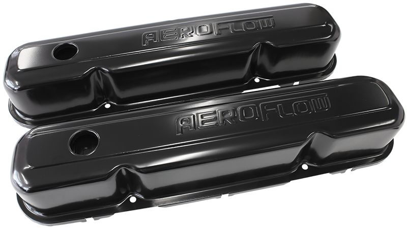 Aeroflow Black Steel Valve Covers (AF1822-5006)