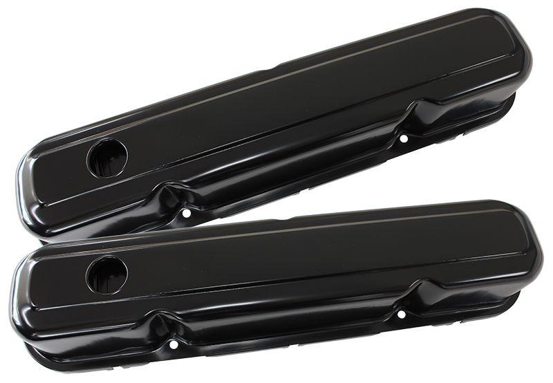 Aeroflow Black Steel Valve Covers (AF1822-5056) AF1822-5056