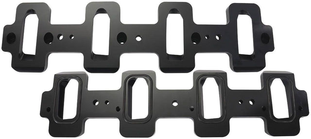 Aeroflow GM LS Cathedral Port to Rectangle Port Aluminium Intake Adapters (AF1850-1009) AF1850-1009