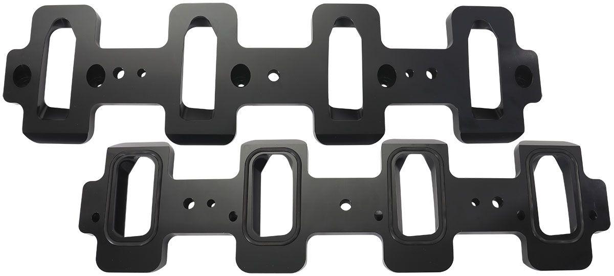 Aeroflow GM LS Cathedral Port to Rectangle Port Aluminium Intake Adapters (AF1850-1009)