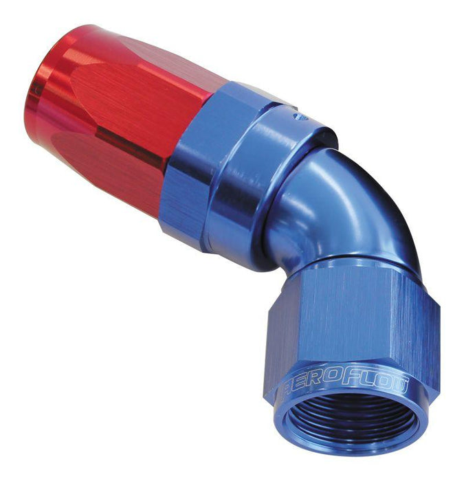 Aeroflow 150 Series Taper One-Piece Full Flow Swivel 60° Hose End -4AN (AF198-04)