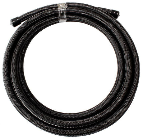 Aeroflow 200 Series PTFE (Teflon®) Black Stainless Steel Braided Hose -6AN (AF200-06-6MBLK) AF200-06-6MBLK