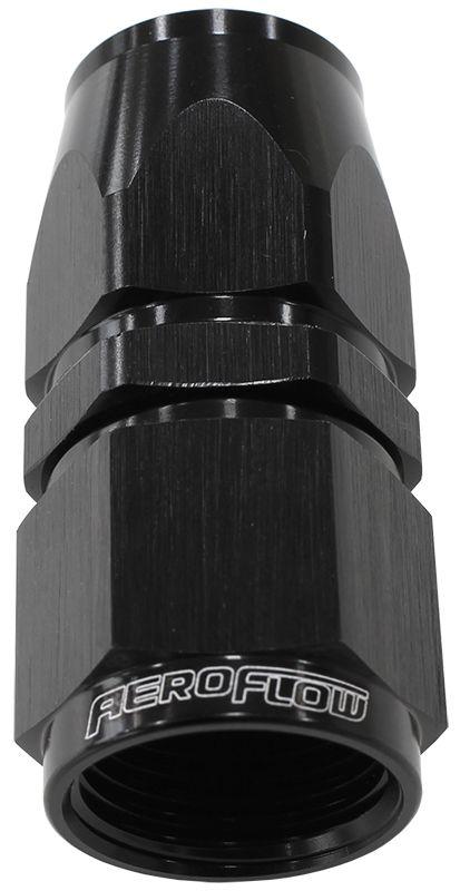Aeroflow 200 / 570 Series PTFE Straight Hose End -4AN (AF201-04DBLK) AF201-04DBLK
