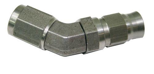 Aeroflow 45° Stainless Steel Hose End -4AN (AF202-04)