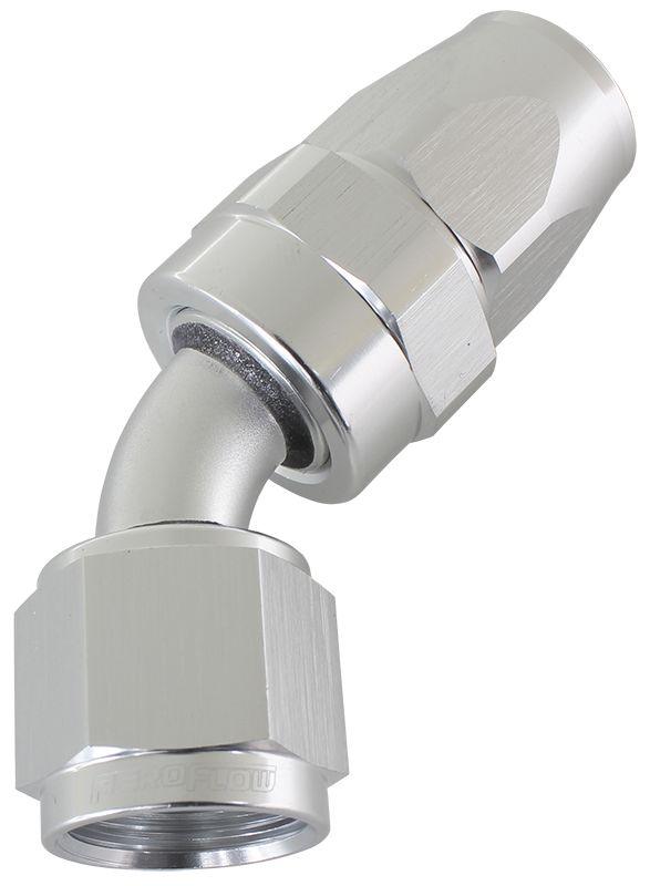 Aeroflow 200 Series PTFE 45° Hose End -6AN (AF202-06DS) AF202-06DS