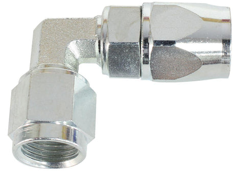 Aeroflow Zinc Coated Steel 90° Hose End -3AN to -3AN (AF203-03S) AF203-03S