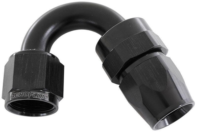 Aeroflow 200 Series PTFE 150° Hose End -6AN (AF205-06DBLK) AF205-06DBLK