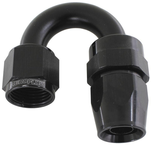 Aeroflow 200 Series PTFE 180° Hose End -12AN (AF206-12DBLK) AF206-12DBLK