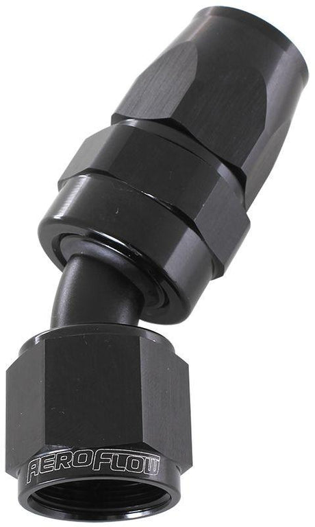 Aeroflow 200 Series PTFE 30° Hose End -10AN (AF207-10DBLK) AF207-10DBLK