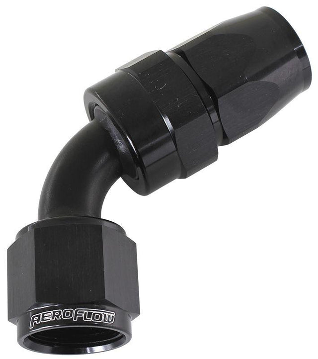 Aeroflow 200 Series PTFE 60° Hose End -3AN (AF208-03DBLK) AF208-03DBLK