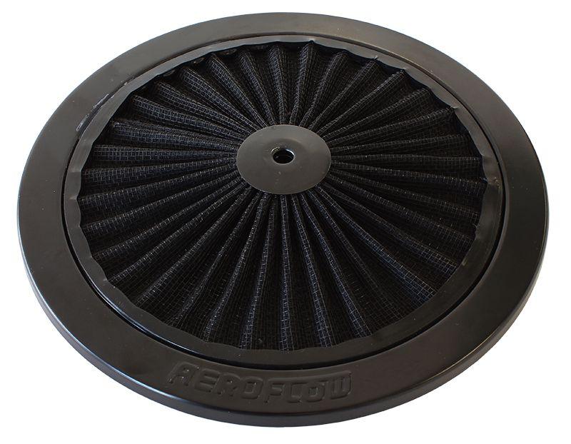 Aeroflow Black Full Flow Air Filter Top Plate (AF2251-0901)